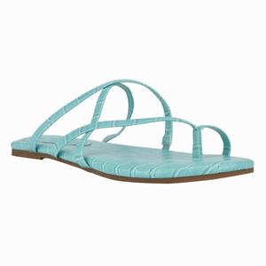 Nine West Brice Flat Slides - Blue - Ireland (ZI1975860)